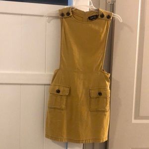 Fabric smock dress, size small